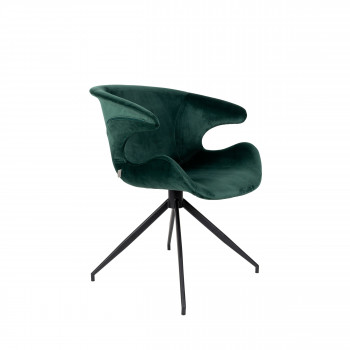 Lot de 2 fauteuils velours design Mia Zuiver