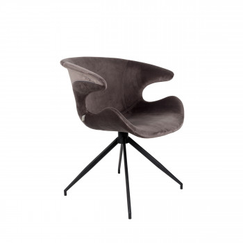 Lot de 2 fauteuils velours design Mia Zuiver