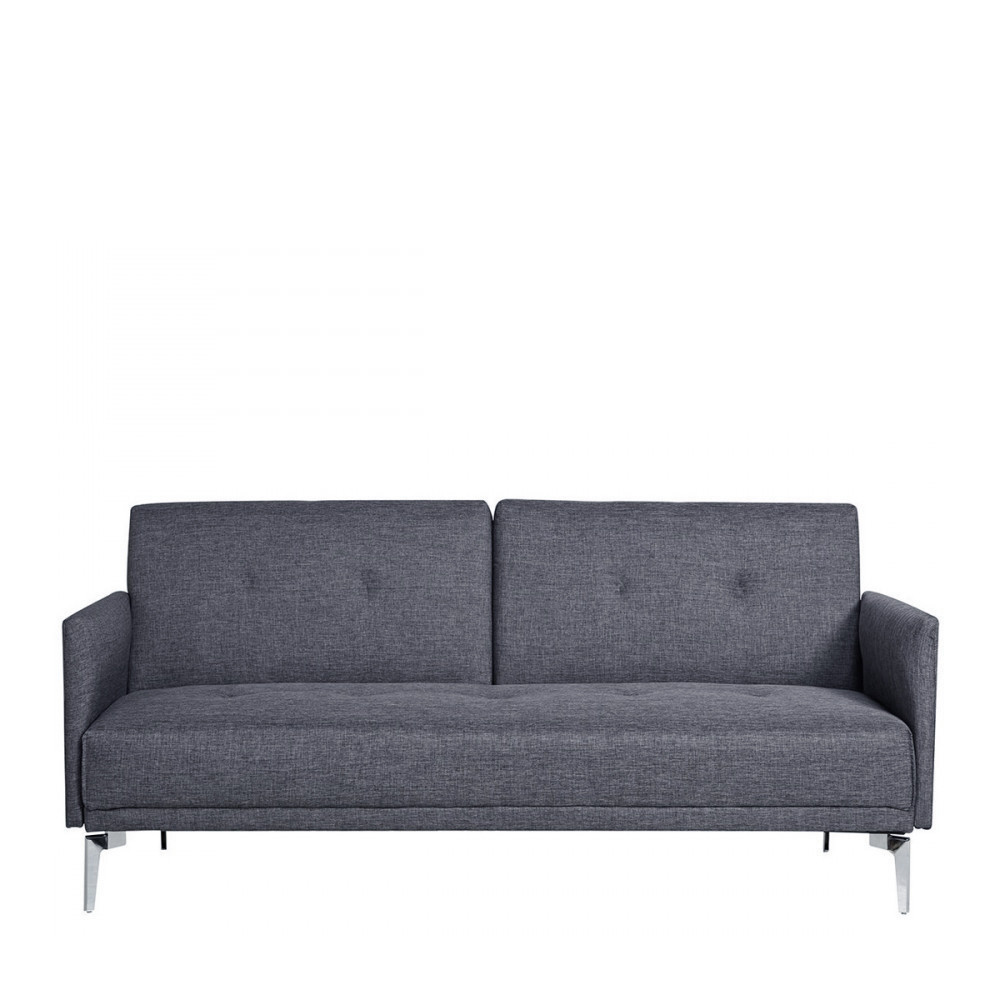 Canape Convertible Gris Anthracite 3 Places By Drawer