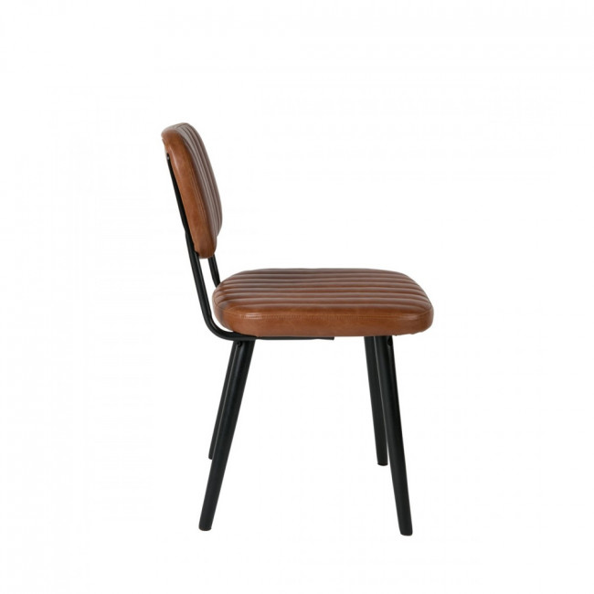 Chaise rétro capitonnée Jake Worn