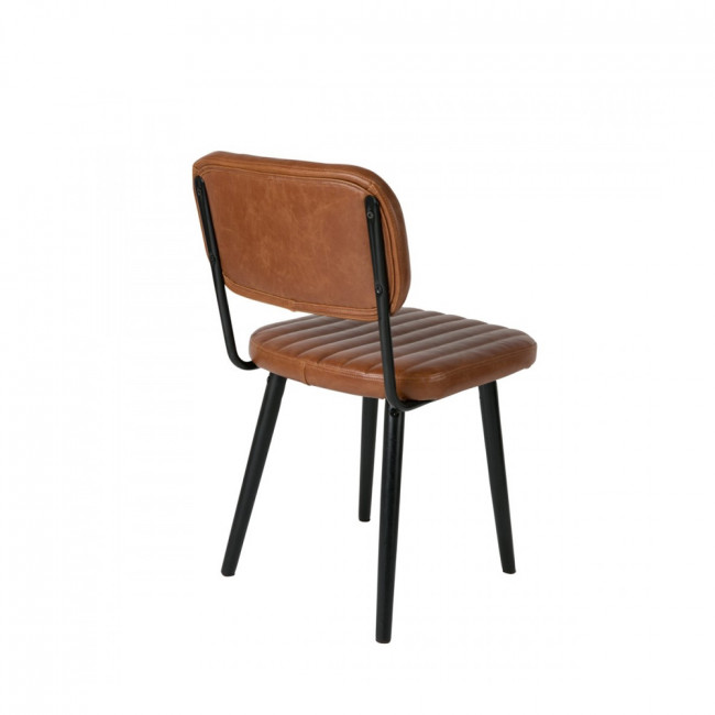 Chaise rétro capitonnée Jake Worn