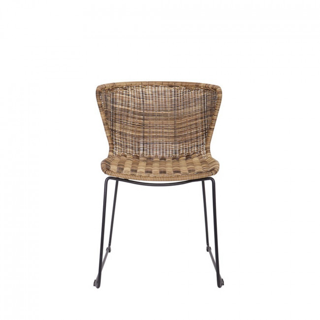 2x chaise en rotin tressé Wings naturel