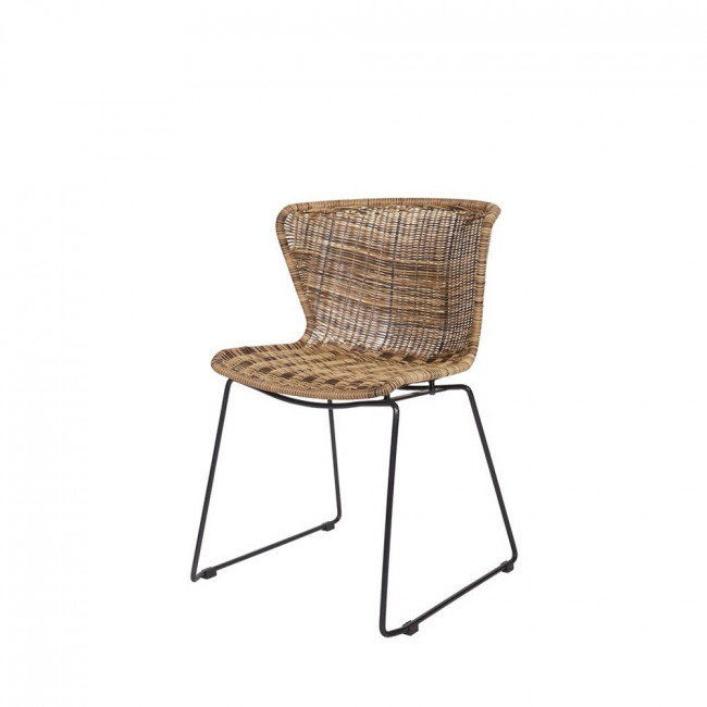 2x chaise en rotin tressé Wings naturel