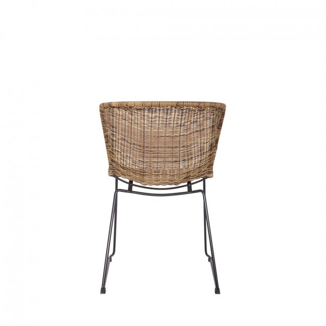 2x chaise en rotin tressé Wings naturel