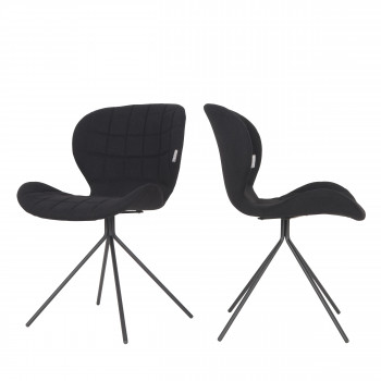 Lot de 2 chaises design OMG grises