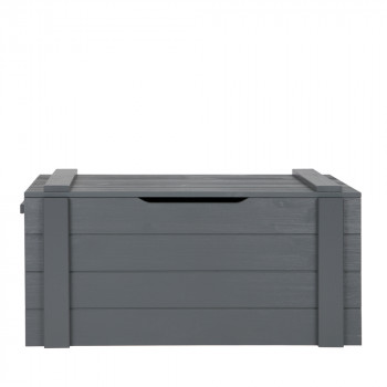 Coffre à jouets bois gris Ludo
