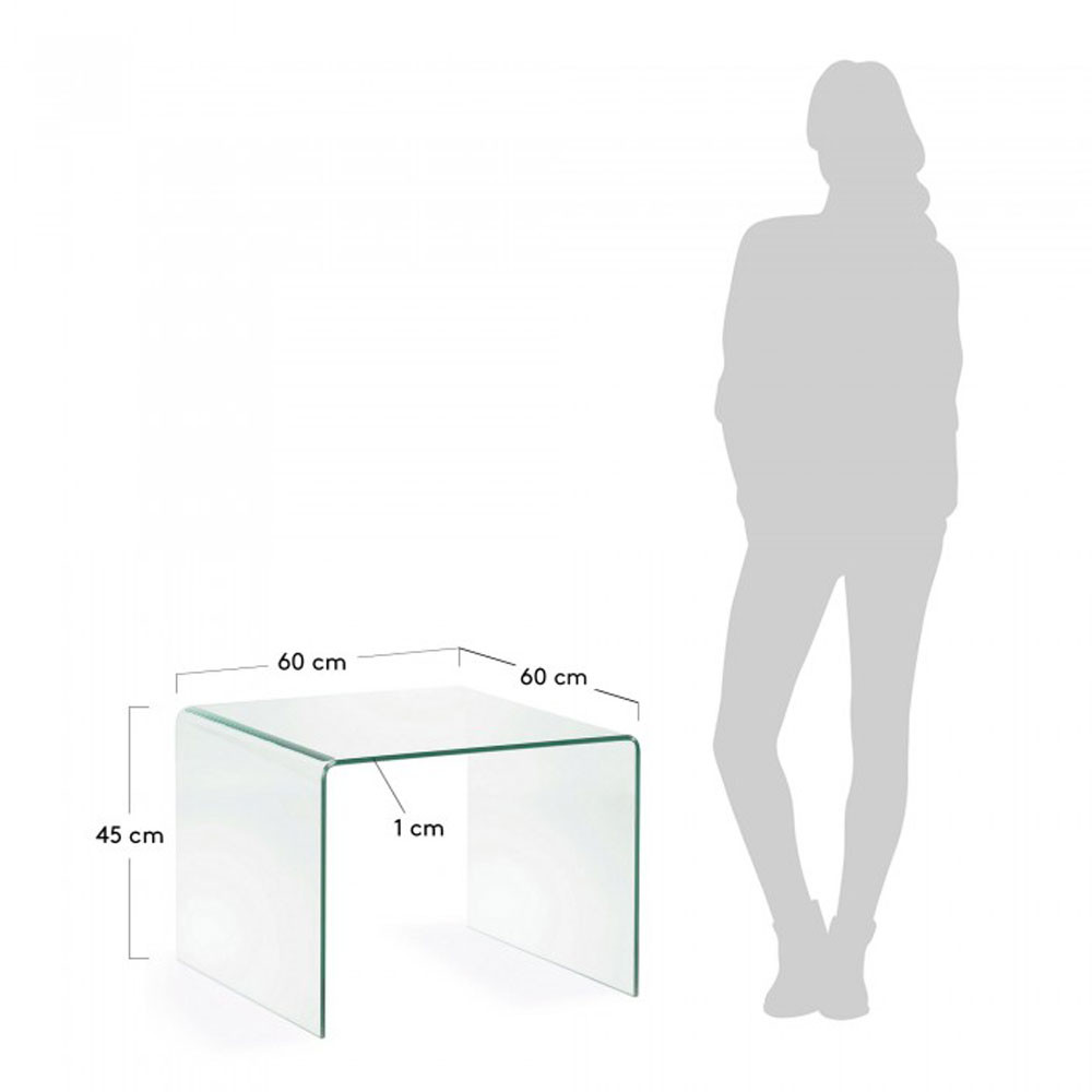 Burano - Table basse en verre 110x55 cm - Drawer