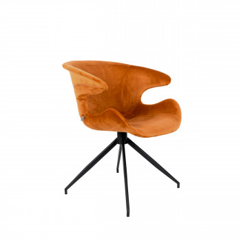 Lot de 2 fauteuils velours design Mia Zuiver