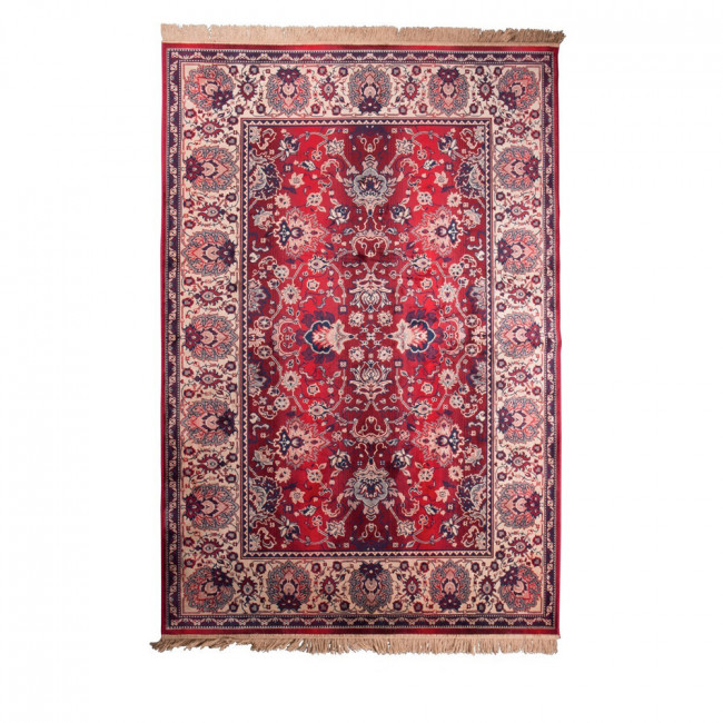 Tapis vintage rouge Old Bid