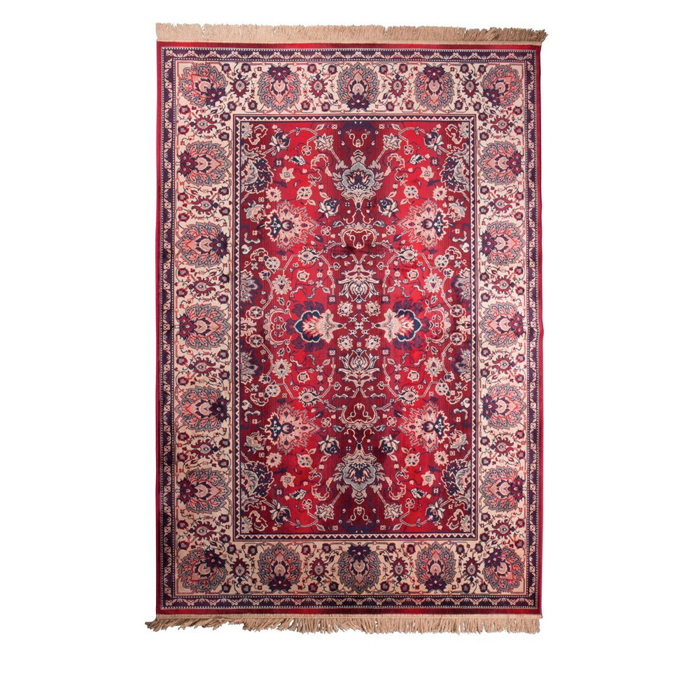 Old Bid - Tapis de salon persan - Couleur - Rouge, Dimensions - 170x240 cm