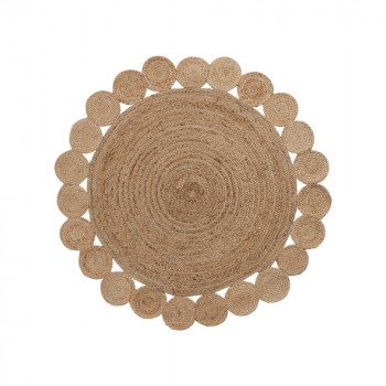 Tapis rond 150cm en jute Cosm