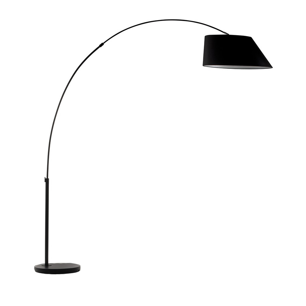 arc - lampadaire design - couleur - noir