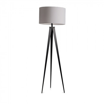 Lampadaire Tripod Metal noir 