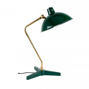 Lampe à poser vintage en métal Devi Dutchbone vert