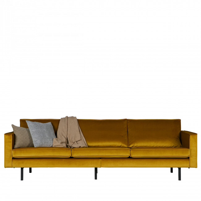 Grand canapé 3/4 places en velours Velvet Bronco