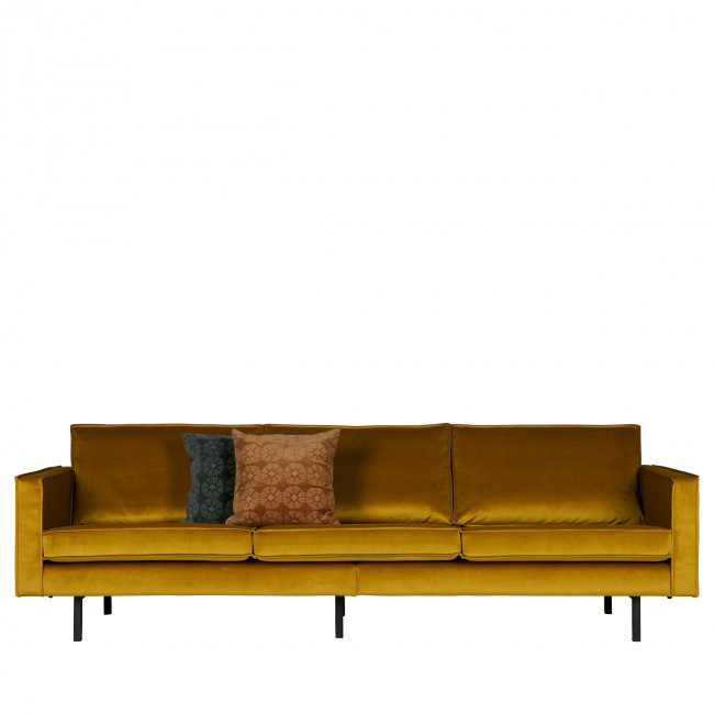 Grand canapé 3/4 places en velours Velvet Bronco