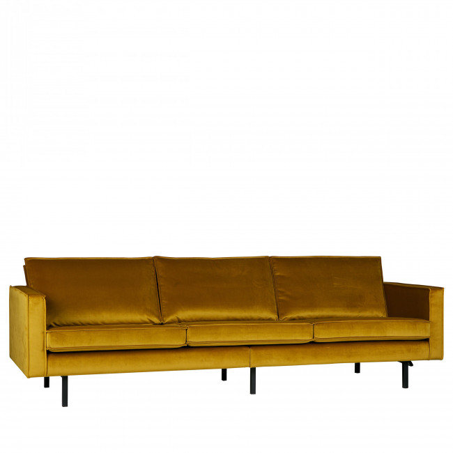 Grand canapé 3/4 places en velours Velvet Bronco