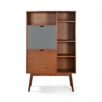Buffet haut design 2 portes teinté noyer Ström