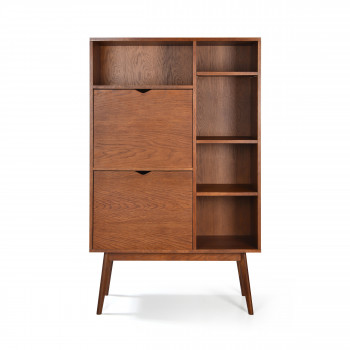 Buffet haut design 2 portes teinté noyer Ström