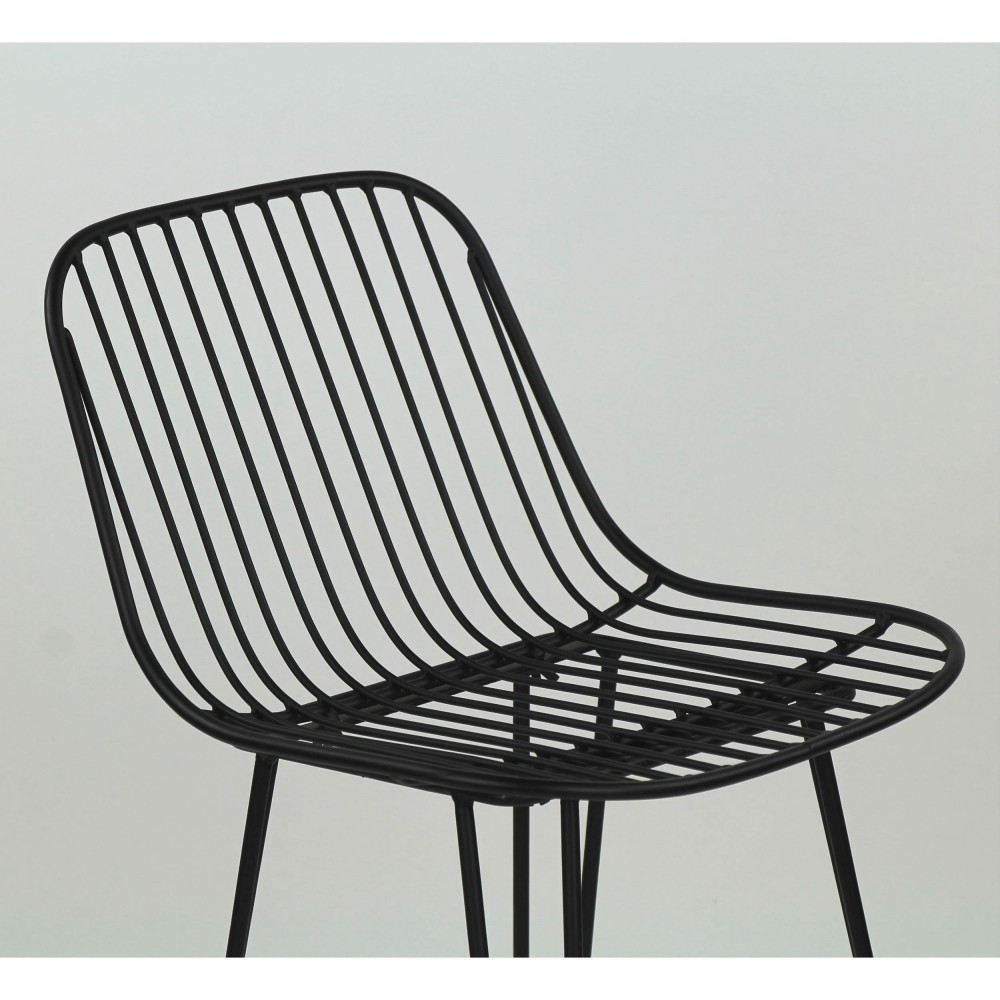 Chaise de bar design en métal 67cm Ombra Pomax Drawer