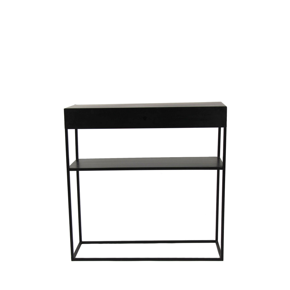 so cute - console avec tiroir en fer - couleur - noir