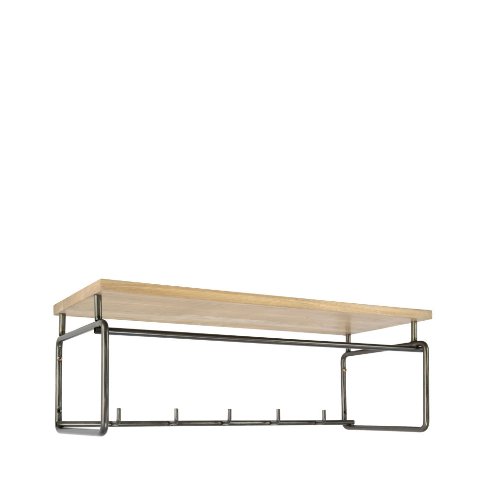 Porte manteau mural avec étagère Clint 3 - Drawer