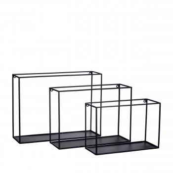Lot de 3 étagères en métal Figure