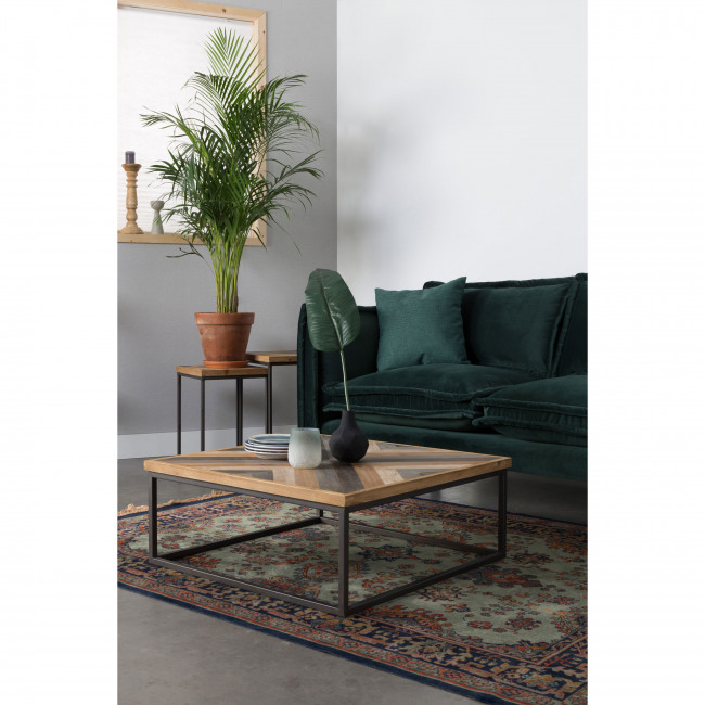 Table basse design carré 81x81cm Joy