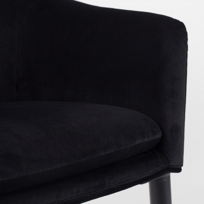 Fauteuil design en velours Catelyn