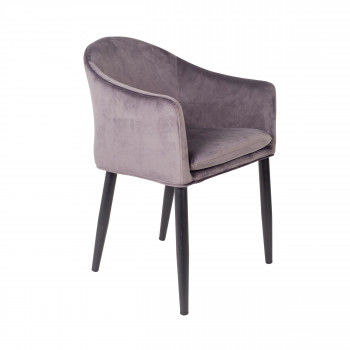 Fauteuil design en velours Catelyn
