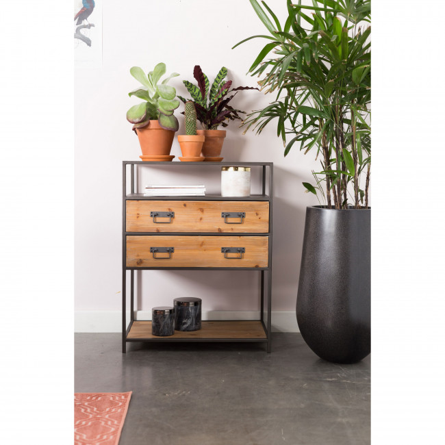 Console design en bois et métal Samuel