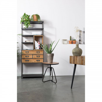 Etagère en métal et bois Samuel