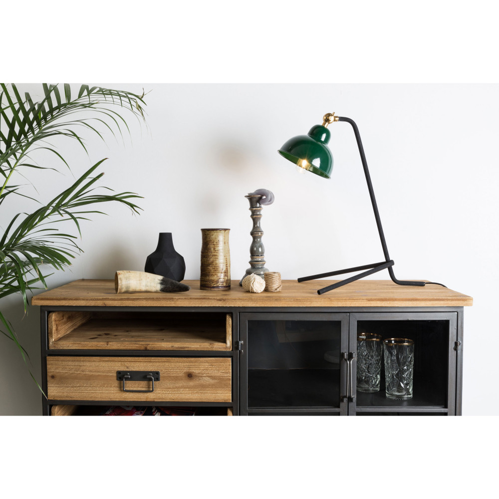 Buffet vintage en bois et métal Damian - Drawer