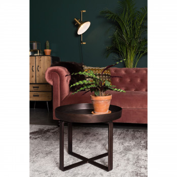 Tapis effet délavé marron Caruso Dutchbone