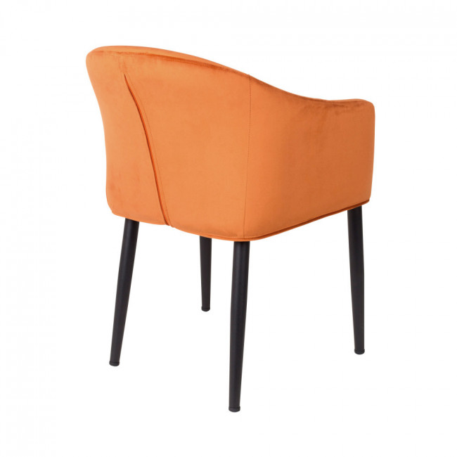 Fauteuil design en velours Catelyn