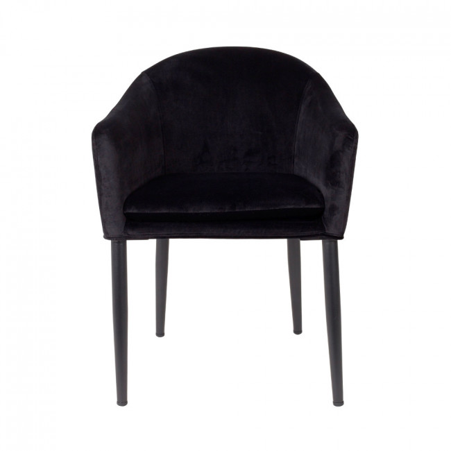 Fauteuil design en velours Catelyn