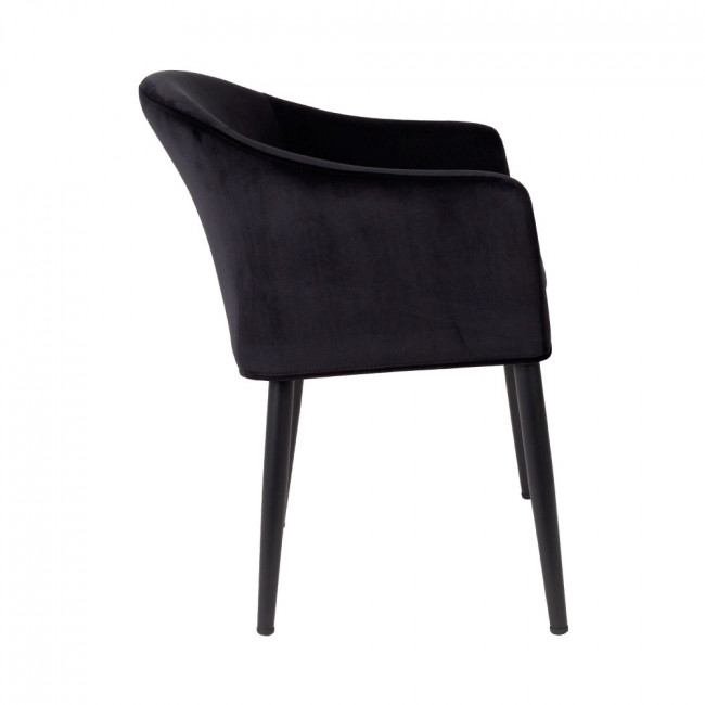 Fauteuil design en velours Catelyn