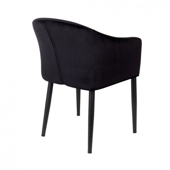 Fauteuil design en velours Catelyn