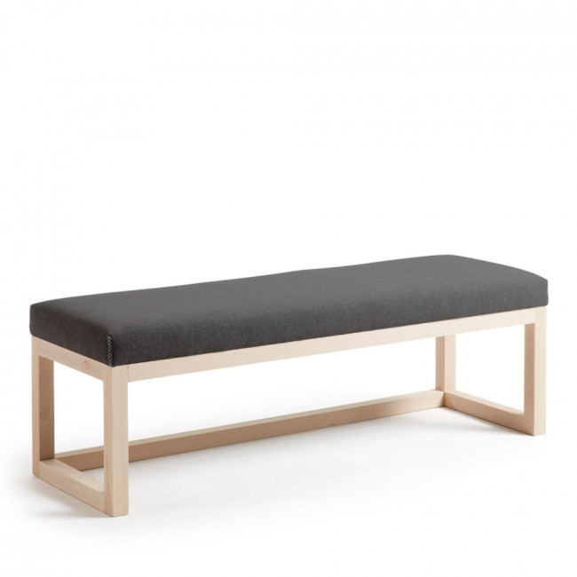 Banc en bois et tissu Loya
