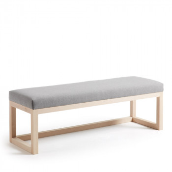 Banc en bois et tissu Loya