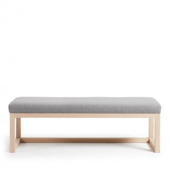 Banc en bois et tissu Loya