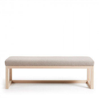 Banc en bois et tissu Loya