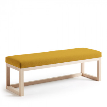 Banc en bois et tissu Loya