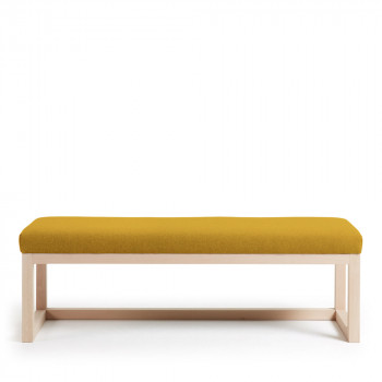 Banc en bois et tissu Loya