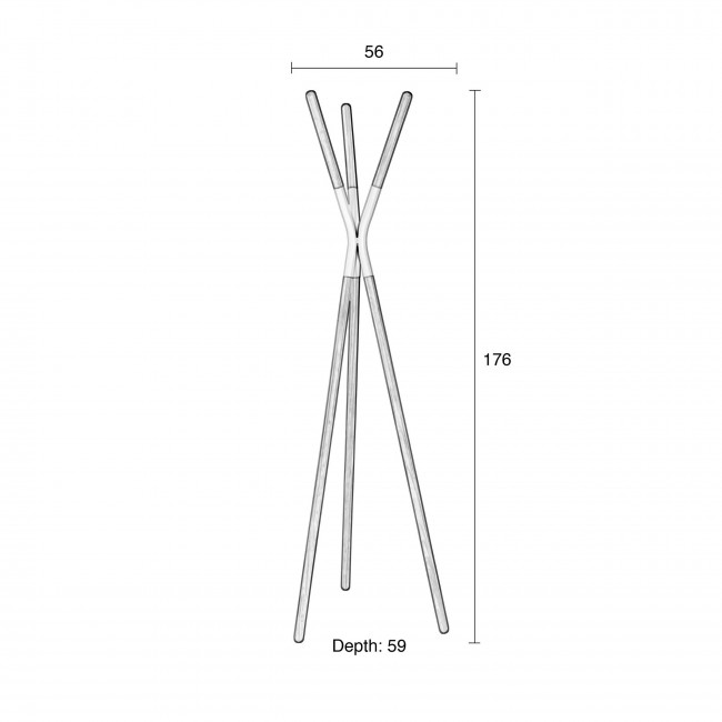 Porte manteau scandinave bois Pinnacle
