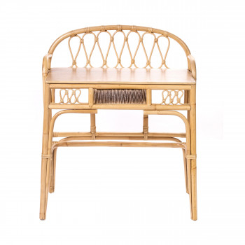 Bureau vintage en rotin Boliv