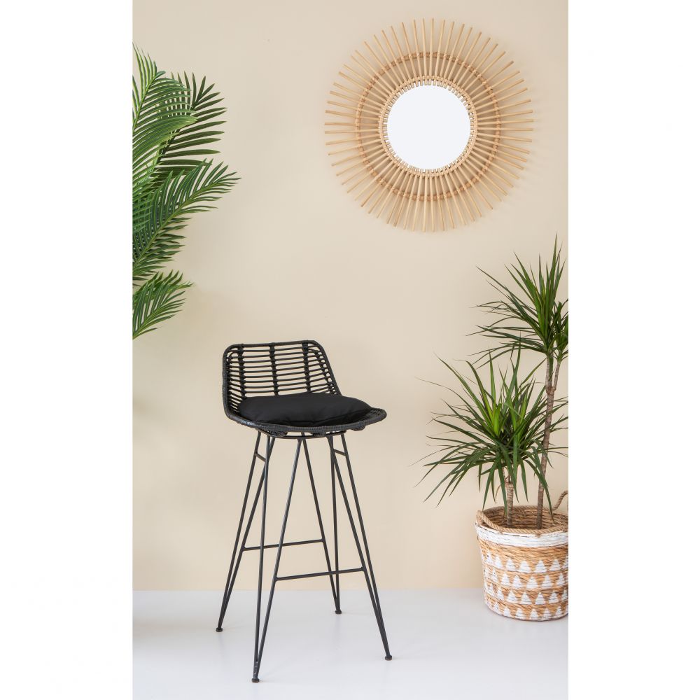 Chaise de bar design en rotin 69cm Capurgana  Drawer