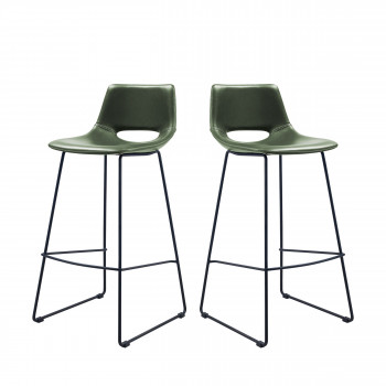 Lot de 2 tabourets de bar Zahara