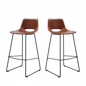 Lot de 2 tabourets de bar Zahara