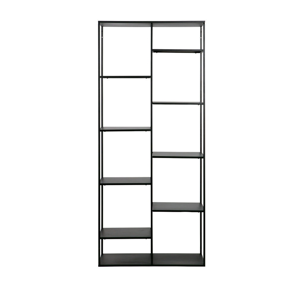 june - étagère en métal 8 casiers - couleur - noir